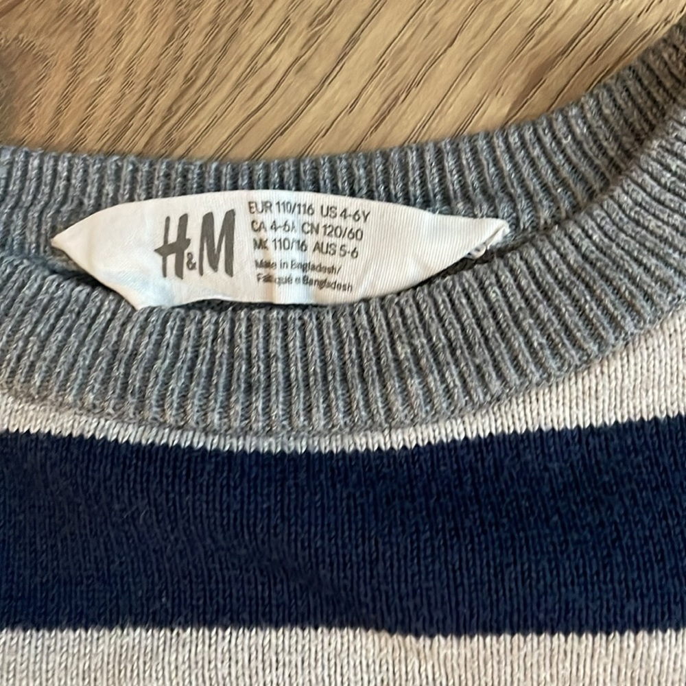 H&M kids striped sweater - Picture 4 of 9